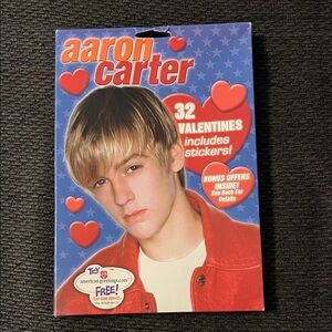 Aaron Carter Valentine's Day Cards with Stickers